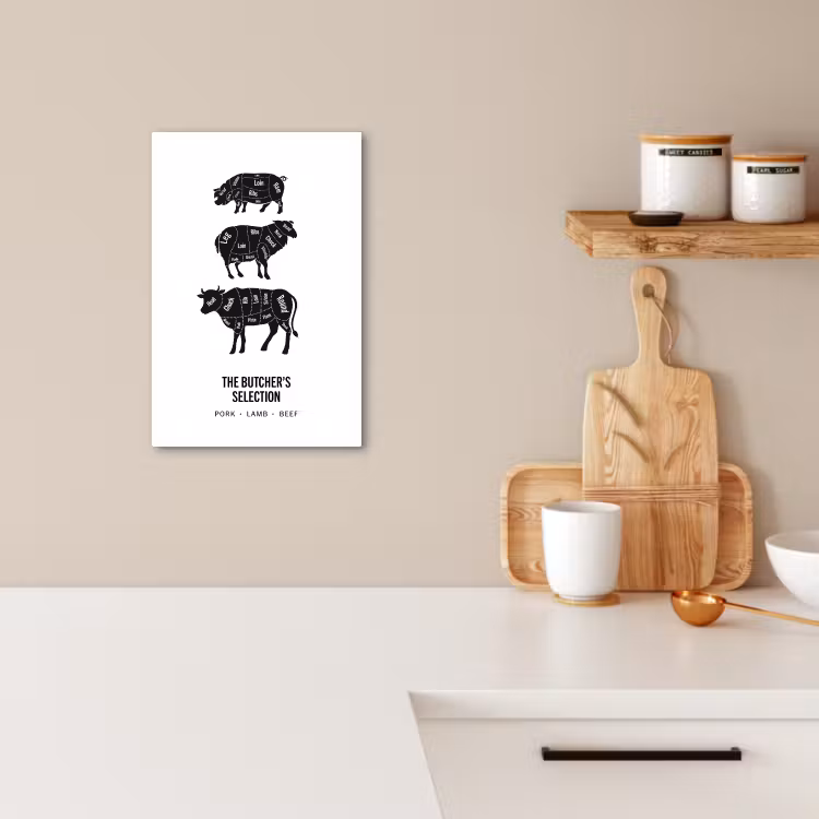Lienzos decorativos - La elección del carnicero — 2