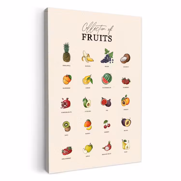 Lienzos decorativos - Frutas - Alimentación - Cocina — 1