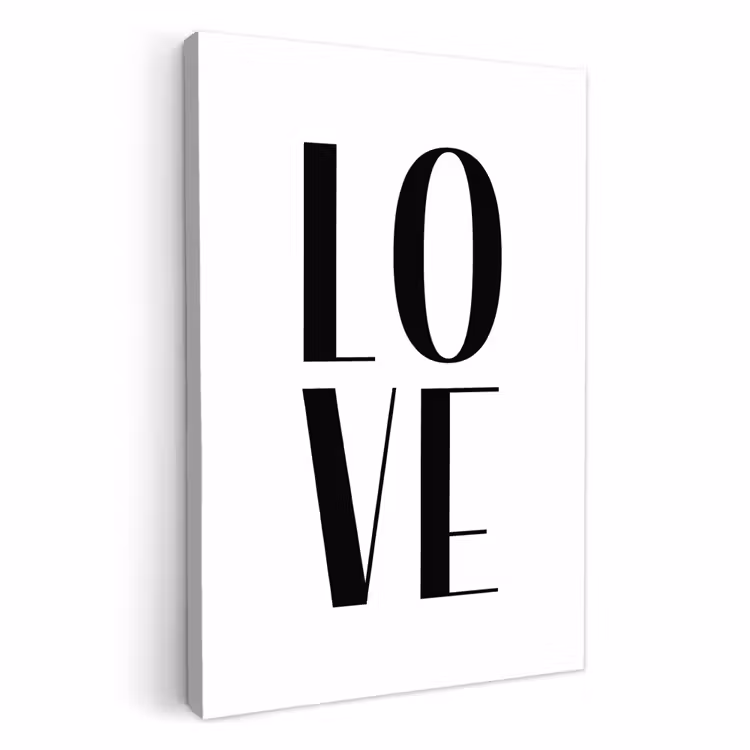 Lienzos decorativos - Me encanta la tipografía — 1