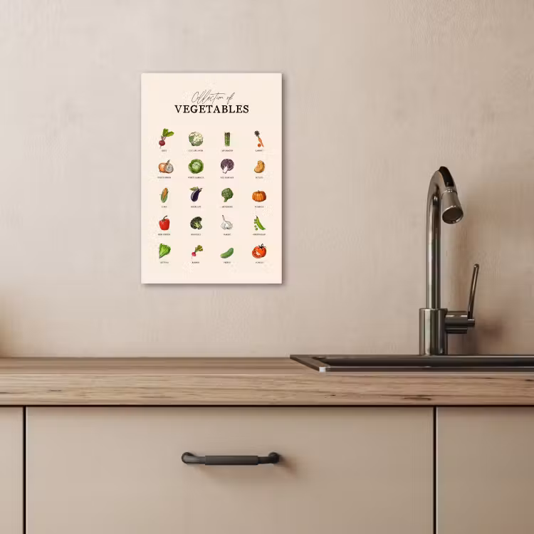 Lienzos decorativos - Recogida de verduras — 3