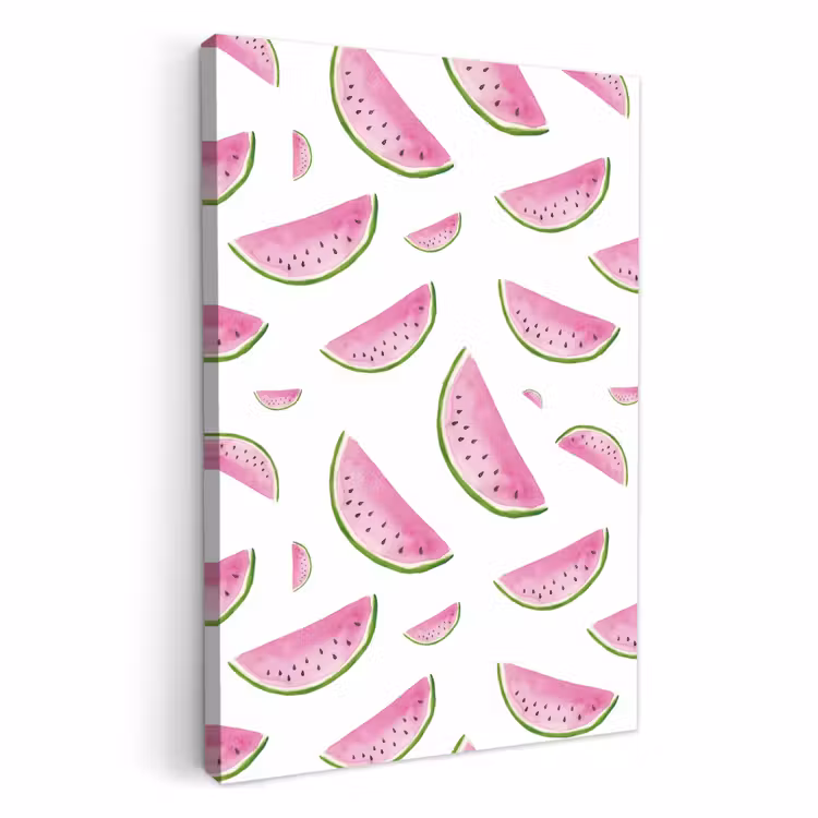 Lienzos decorativos - Rodajas de sandía de verano — 1
