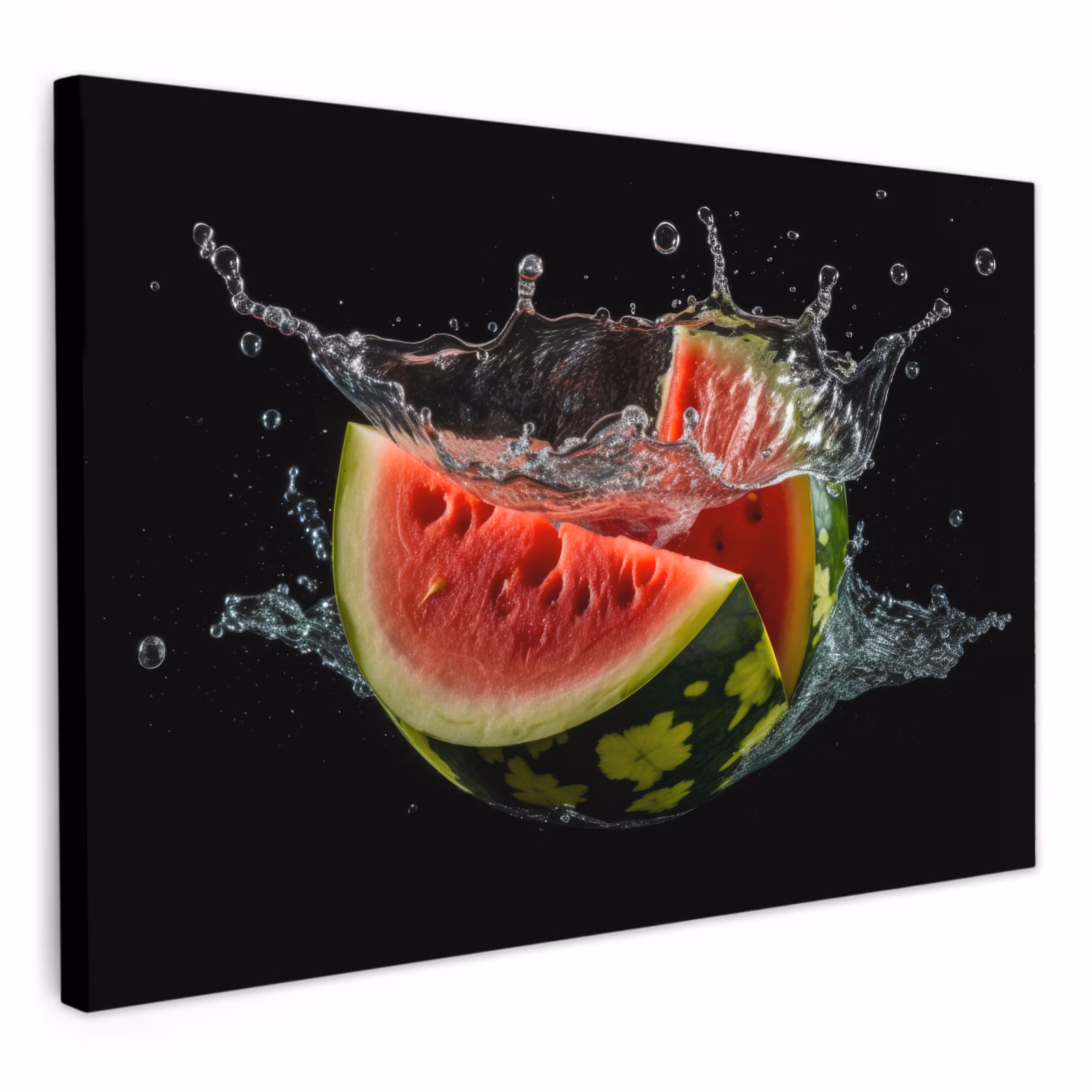 Lienzos decorativos - Sandía - Negra - Agua - Fruta - Melón — 1
