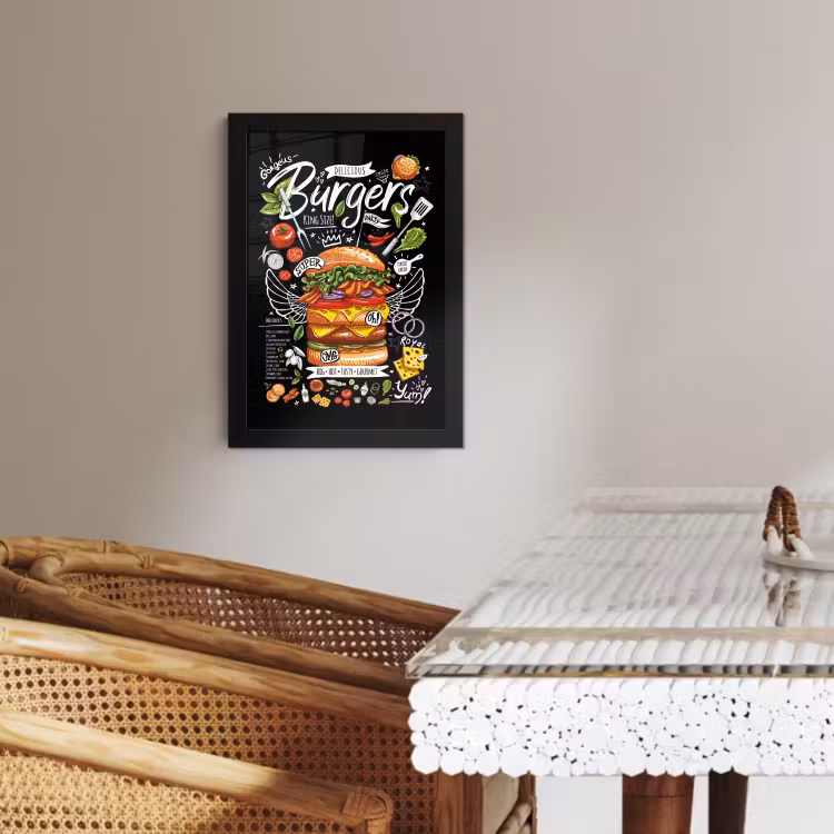 Cuadros enmarcados - Banquete de hamburguesas — 1