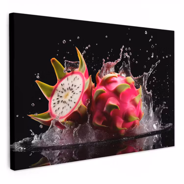 Lienzos decorativos - Fruta del dragón - Negra - Agua - Fruta - Fruta — 1
