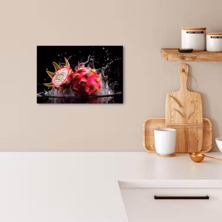 Lienzos decorativos - Fruta del dragón - Negra - Agua - Fruta - Fruta — 2