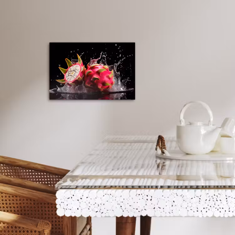Lienzos decorativos - Fruta del dragón - Negra - Agua - Fruta - Fruta — 3
