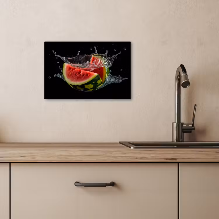 Lienzos decorativos - Sandía - Negra - Agua - Fruta - Melón — 2