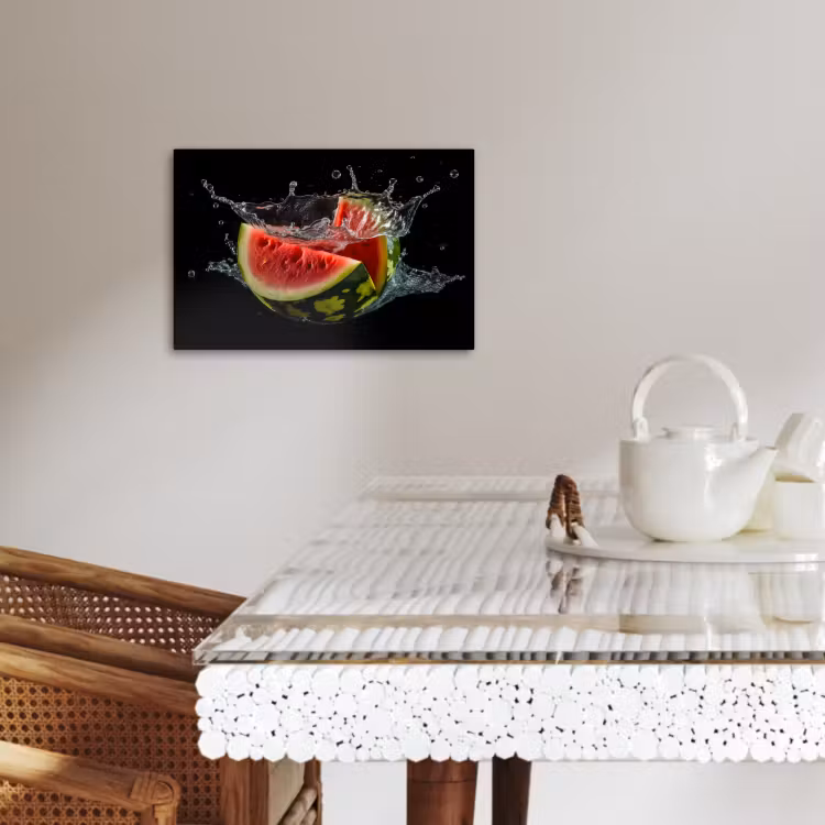 Lienzos decorativos - Sandía - Negra - Agua - Fruta - Melón — 3