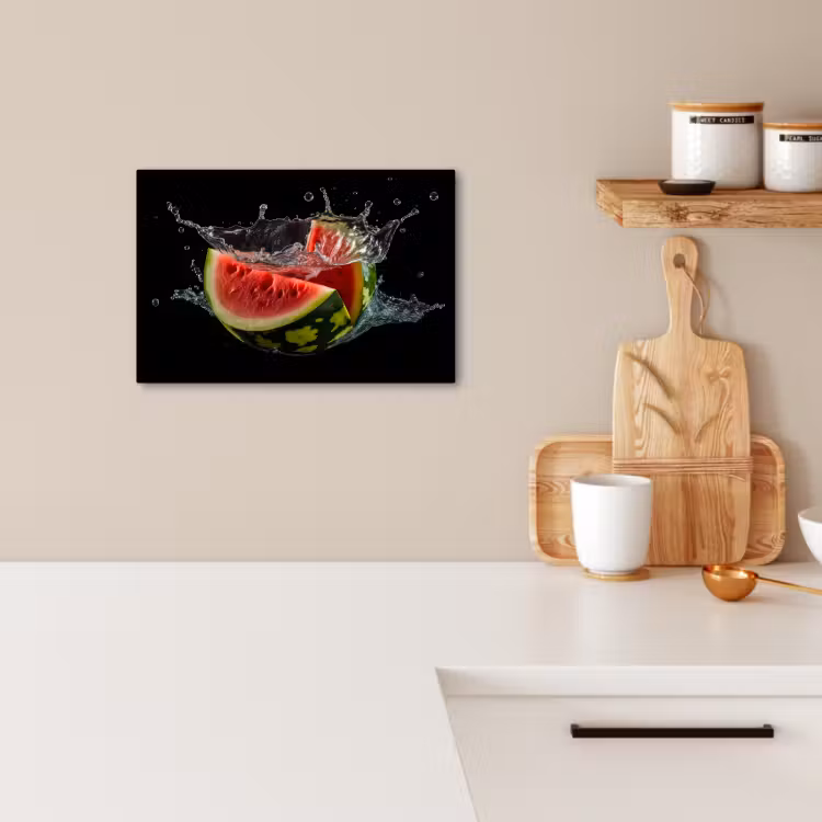 Lienzos decorativos - Sandía - Negra - Agua - Fruta - Melón — 4