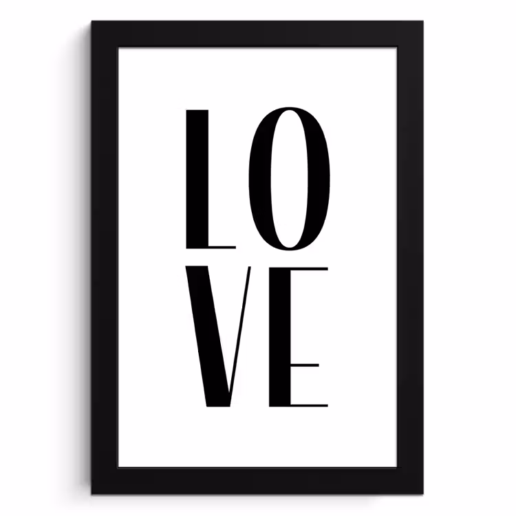 Cuadros enmarcados - Me encanta la tipografía — 1