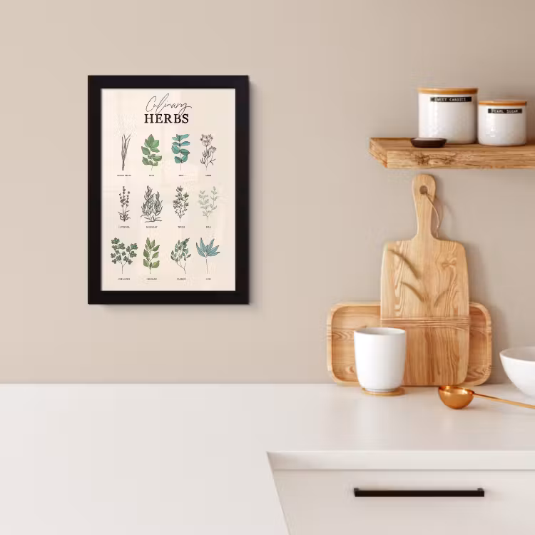 Cuadros enmarcados - Plantas - Cocina - Hierbas — 3