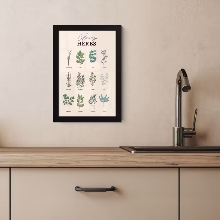 Cuadros enmarcados - Plantas - Cocina - Hierbas — 4