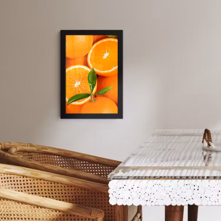 Cuadros enmarcados - Rayos de sol naranja — 3