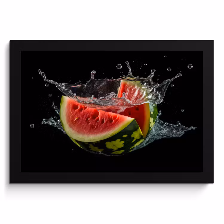 Cuadros enmarcados - Sandía - Negra - Agua - Fruta - Melón — 1