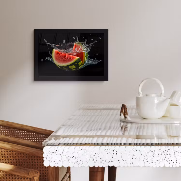 Cuadros enmarcados - Sandía - Negra - Agua - Fruta - Melón — 3