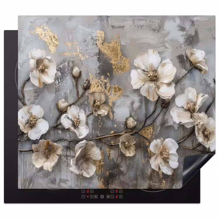 Protector de inducción - Fiori - Bianco - Grigio - Oro - Lusso — 1