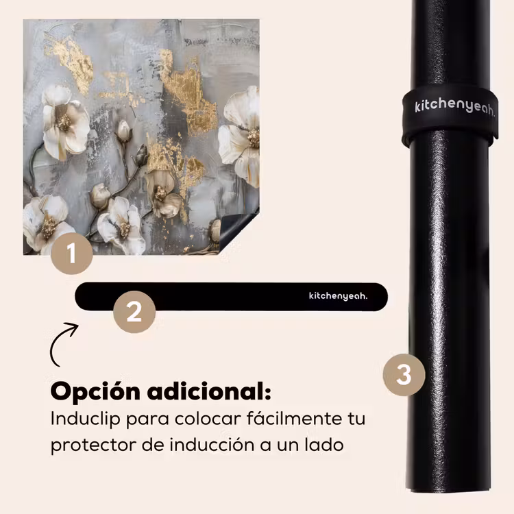 Protector de inducción - Fiori - Bianco - Grigio - Oro - Lusso — 8