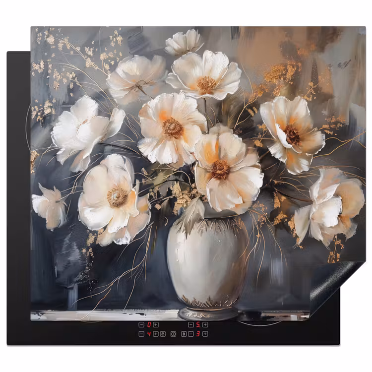 Protector de inducción - Fiori - Bianco - Vaso - Moderno — 1