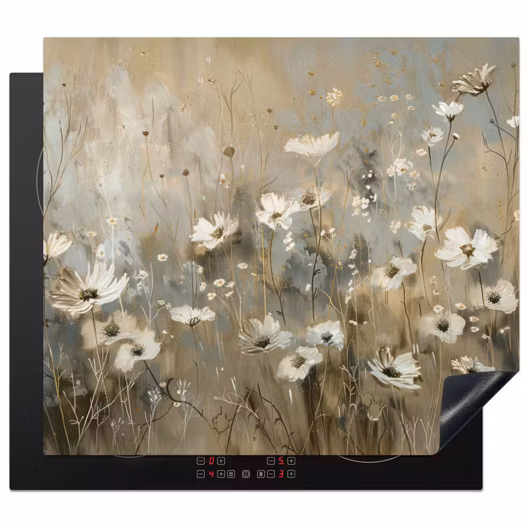 Protector de inducción - Fiori - Bianco - Natura - Grigio - Moderno — 1