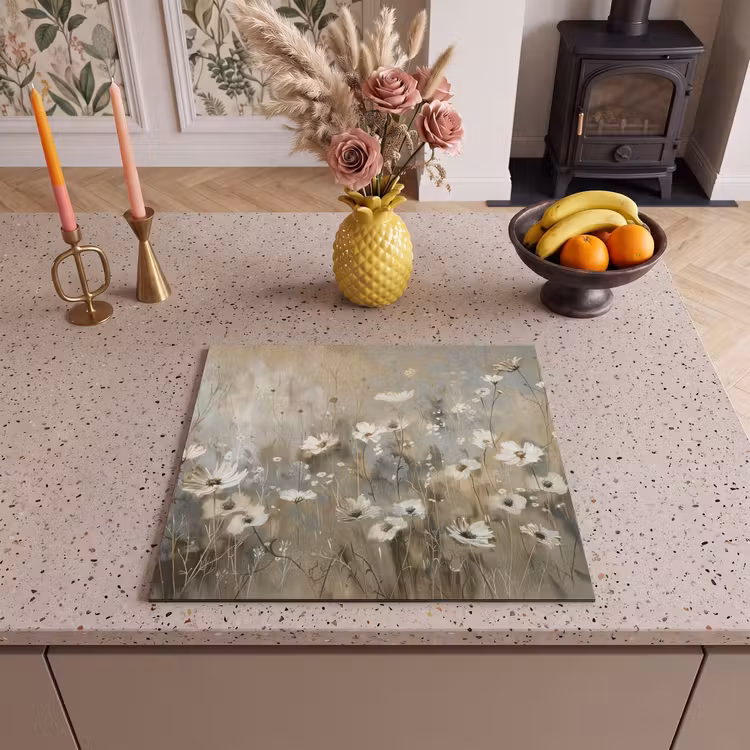 Protector de inducción - Fiori - Bianco - Natura - Grigio - Moderno — 3