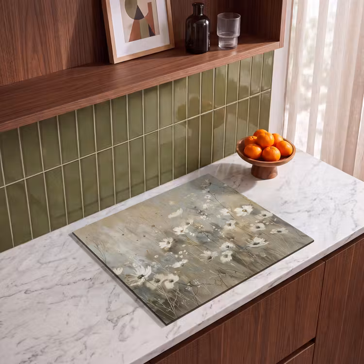 Protector de inducción - Fiori - Bianco - Natura - Grigio - Moderno — 4