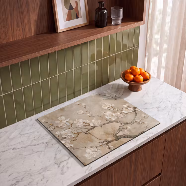 Protector de inducción - Fiori - Moderno - Beige - Bianco - Fiore — 4