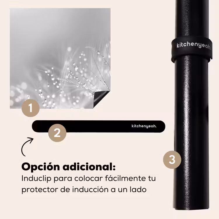 Protector de inducción - Dente di leone - Gocce d'acqua - Natura morta - Moderno — 8