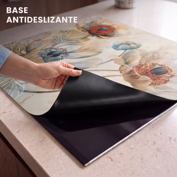 Protector de inducción - Fiori - Beige - Moderno - Illustrazione — 6