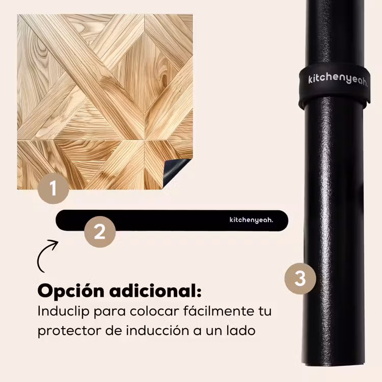 Protector de inducción - Diverse venature del legno nel modello a spina di pesce — 8