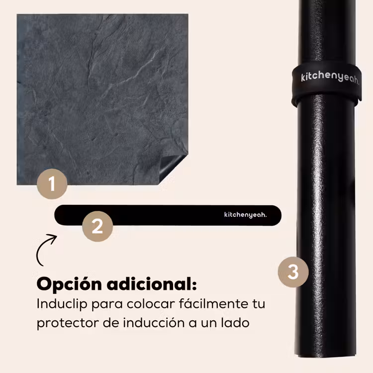 Protector de inducción - Tela antracite anticata — 8