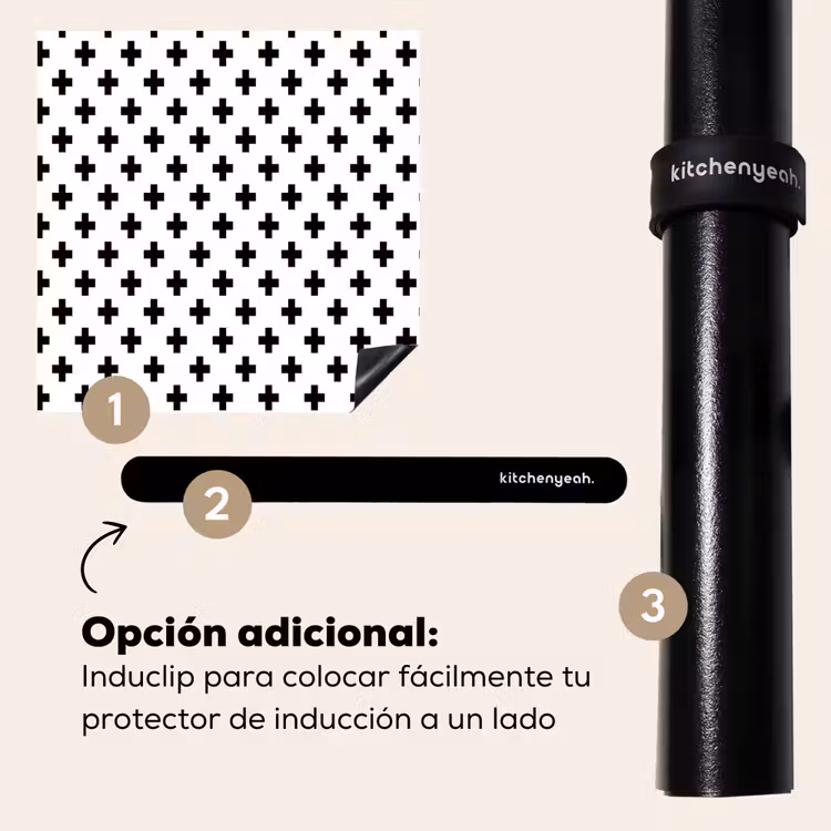 Protector de inducción - Motivo a croce in bianco e nero — 8