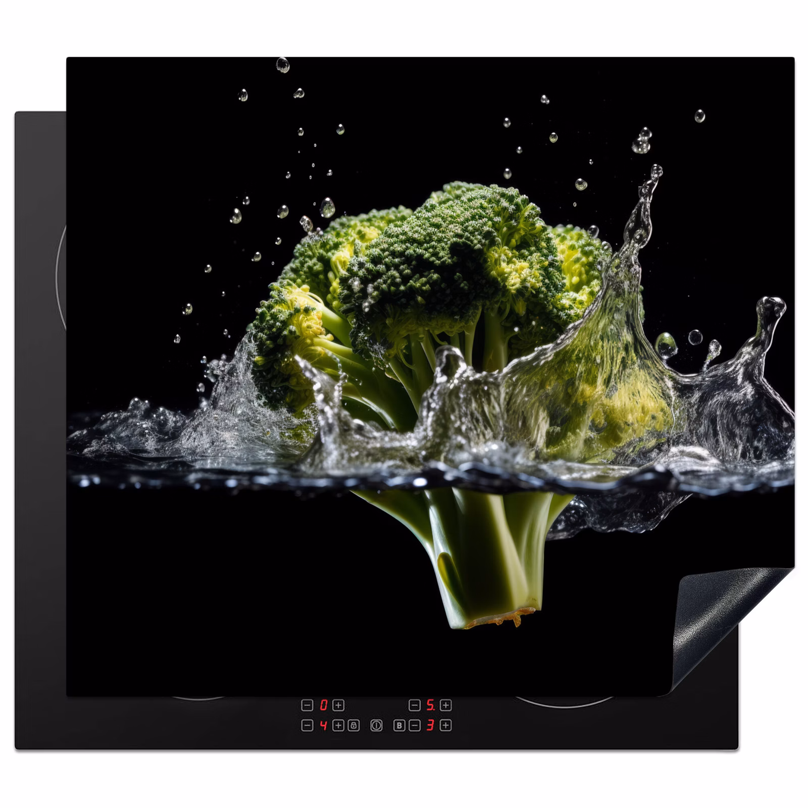 Protector de inducción - Broccoli - Verde - Acqua - Nero — 1
