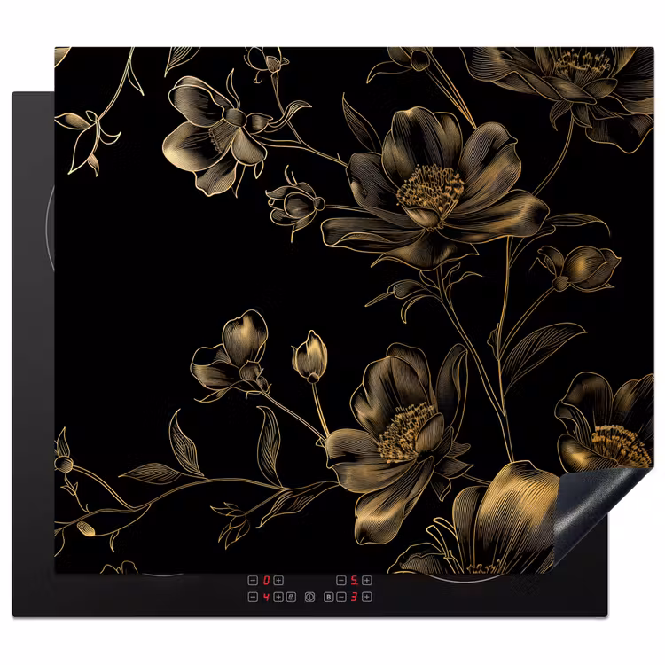 Protector de inducción - Giardino di mezzanotte in oro monocromatico — 1