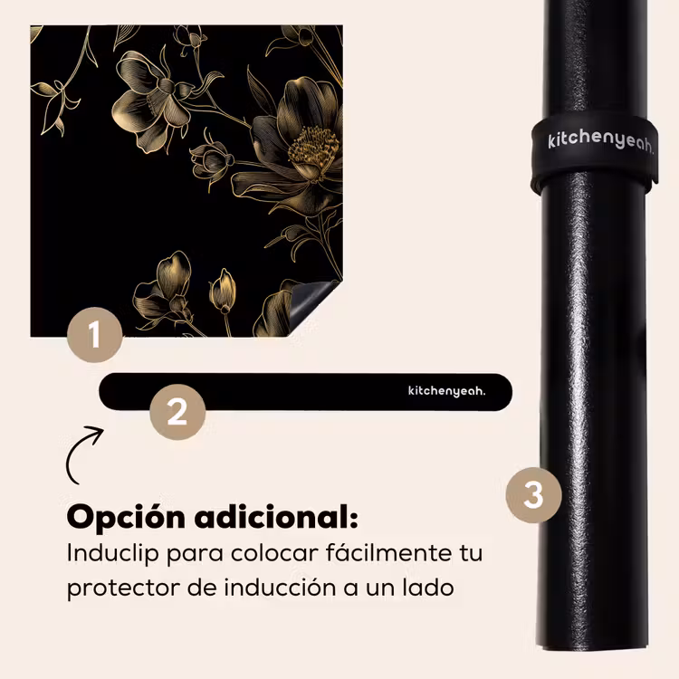 Protector de inducción - Giardino di mezzanotte in oro monocromatico — 8