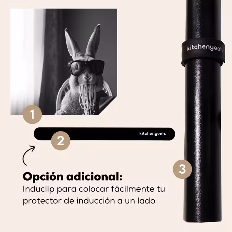 Protector de inducción - Coniglio - Coniglietto - Occhiali da sole - Tovaglia - Pasta - Carino — 8
