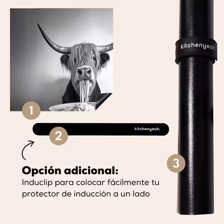 Protector de inducción - Highlander scozzese - Spaghetti - Animali - Bianco e nero — 8