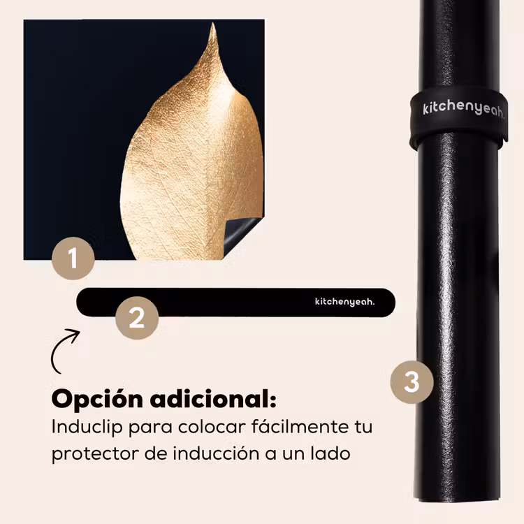 Protector de inducción - Foglia solitaria in oro — 8