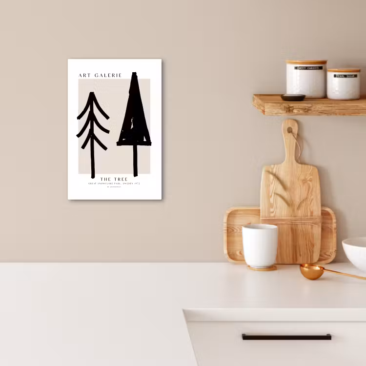 Lienzos decorativos - Árboles - Navidad - Negro - Fiesta — 2