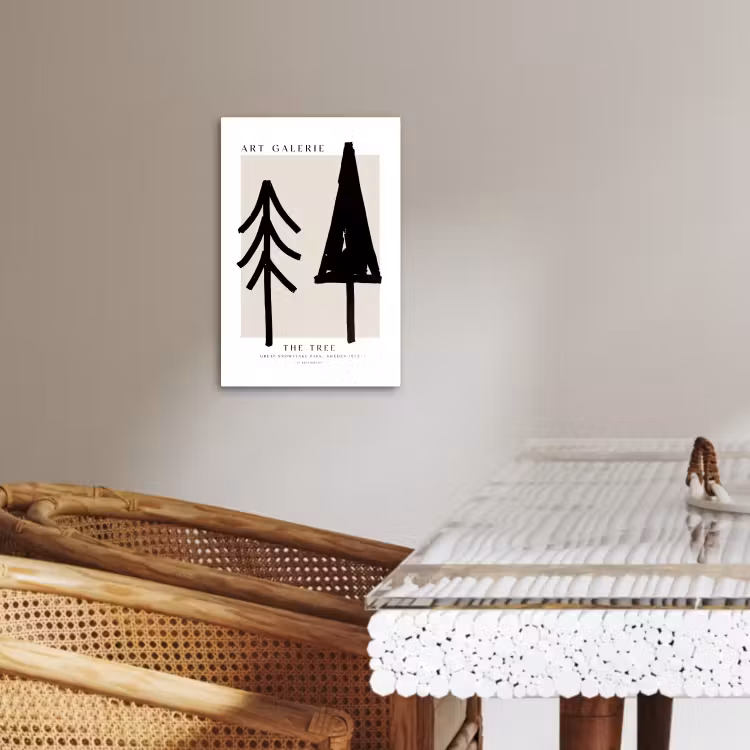 Lienzos decorativos - Árboles - Navidad - Negro - Fiesta — 4