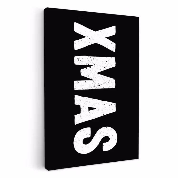 Lienzos decorativos - Navidad - Citas - Navidad - Negro - Vacaciones — 1