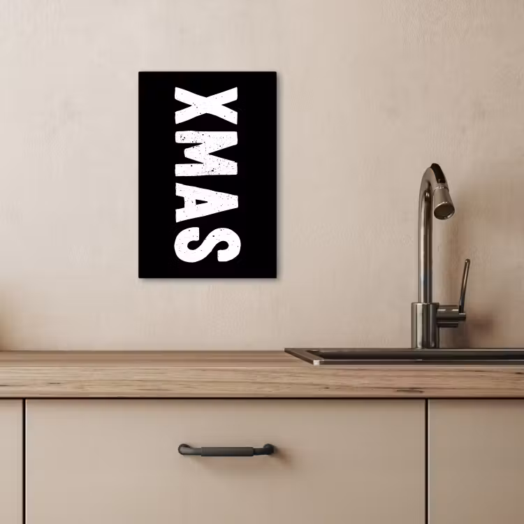 Lienzos decorativos - Navidad - Citas - Navidad - Negro - Vacaciones — 2