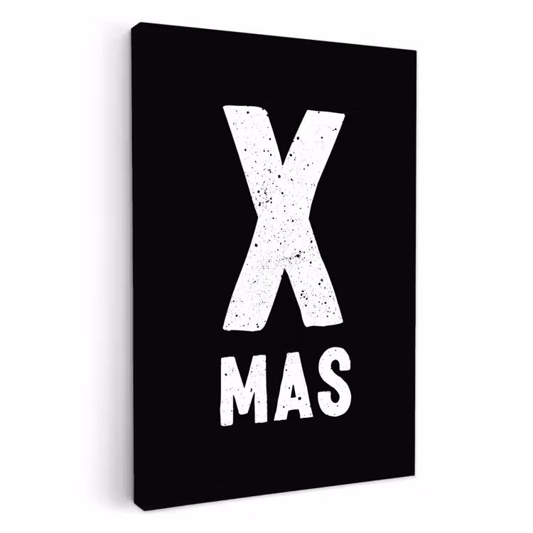 Lienzos decorativos - Xmas - Navidad - Negro - Vintage - Cotizaciones — 1
