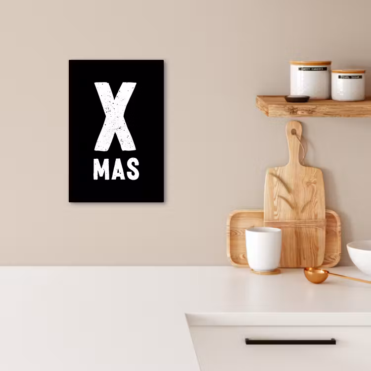 Lienzos decorativos - Xmas - Navidad - Negro - Vintage - Cotizaciones — 2