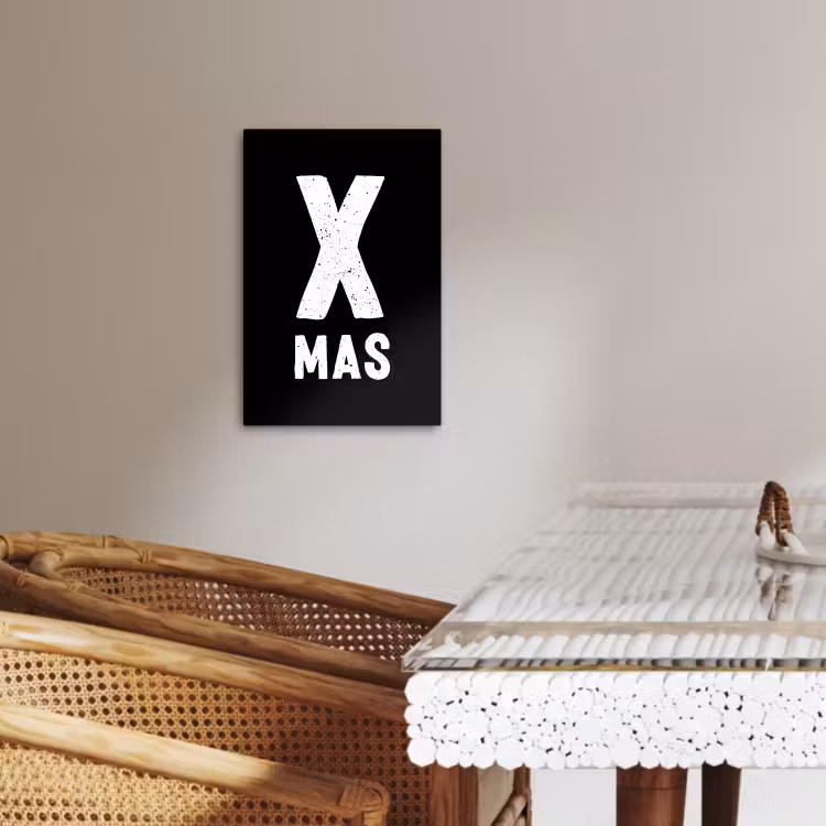 Lienzos decorativos - Xmas - Navidad - Negro - Vintage - Cotizaciones — 4