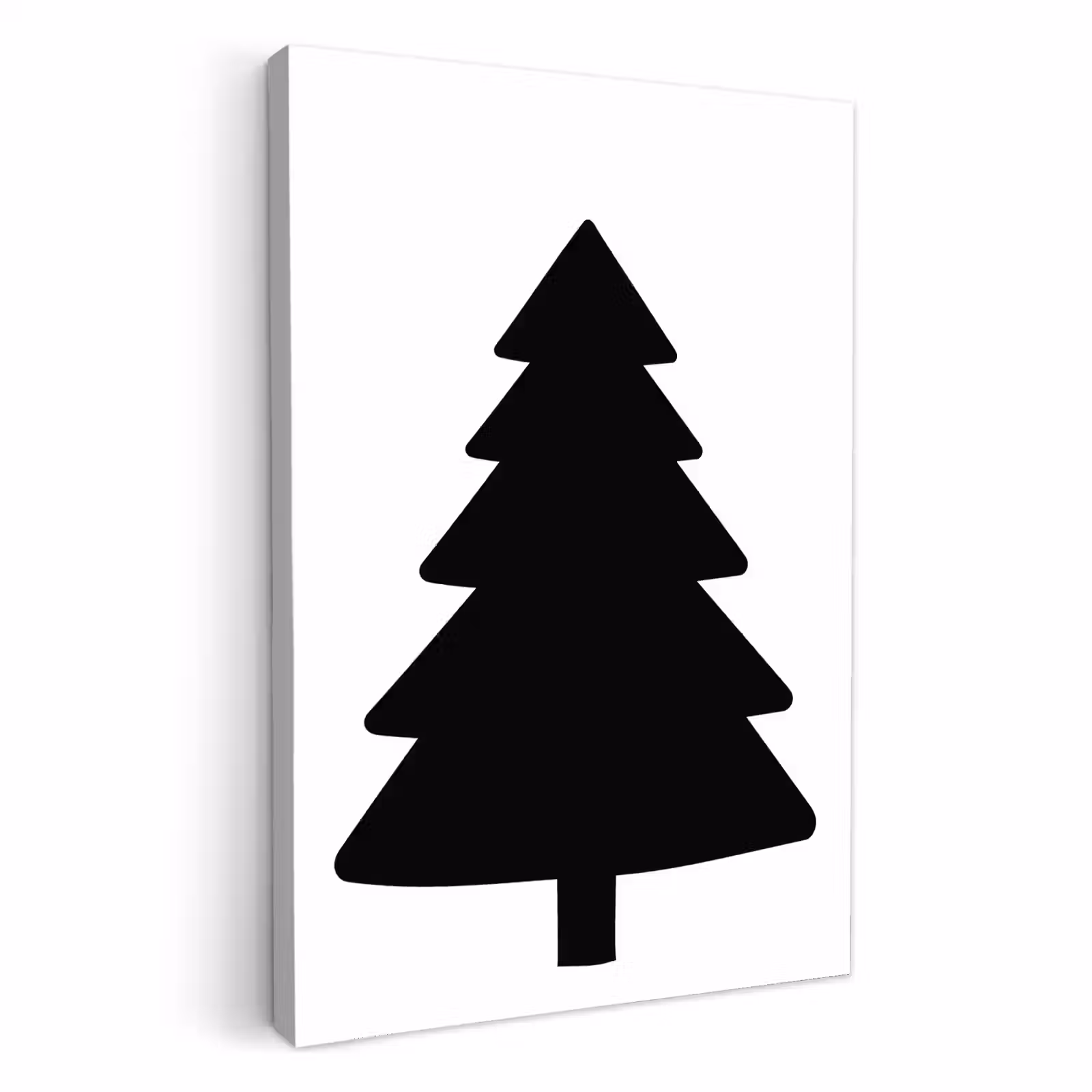 Lienzos decorativos - Árbol de Navidad - Negro - Navidad - Fiesta — 1