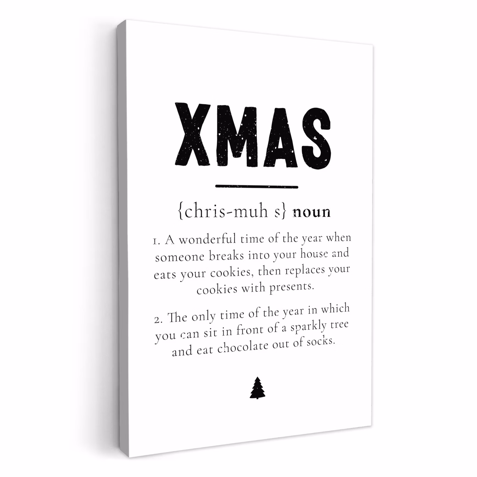 Lienzos decorativos - Navidad - Blanco - Navidad - Citas - Vacaciones — 1