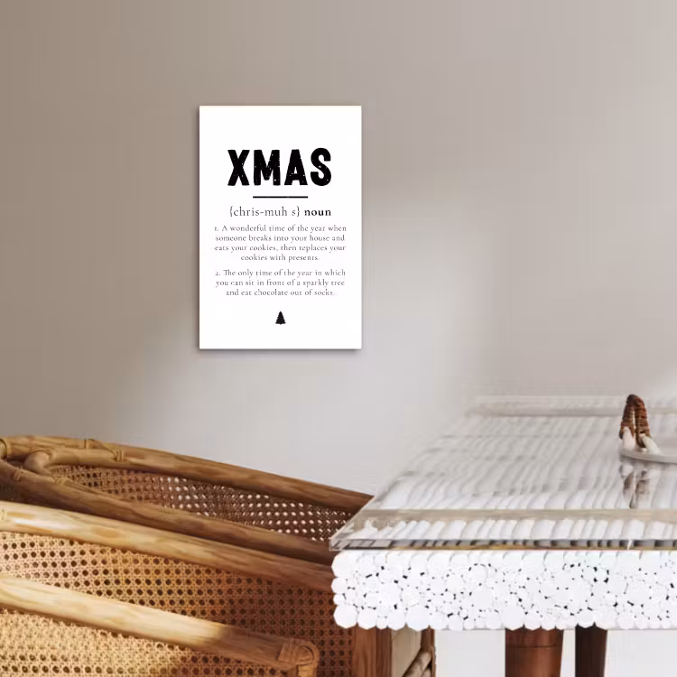 Lienzos decorativos - Navidad - Blanco - Navidad - Citas - Vacaciones — 4