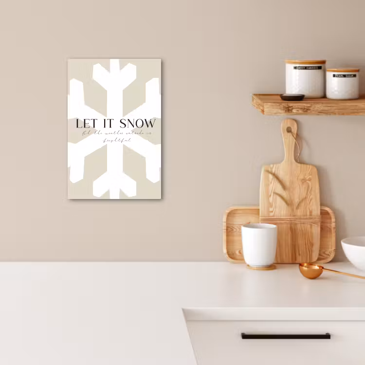 Lienzos decorativos - Nieve - Japandi - Invierno - Decoración — 2
