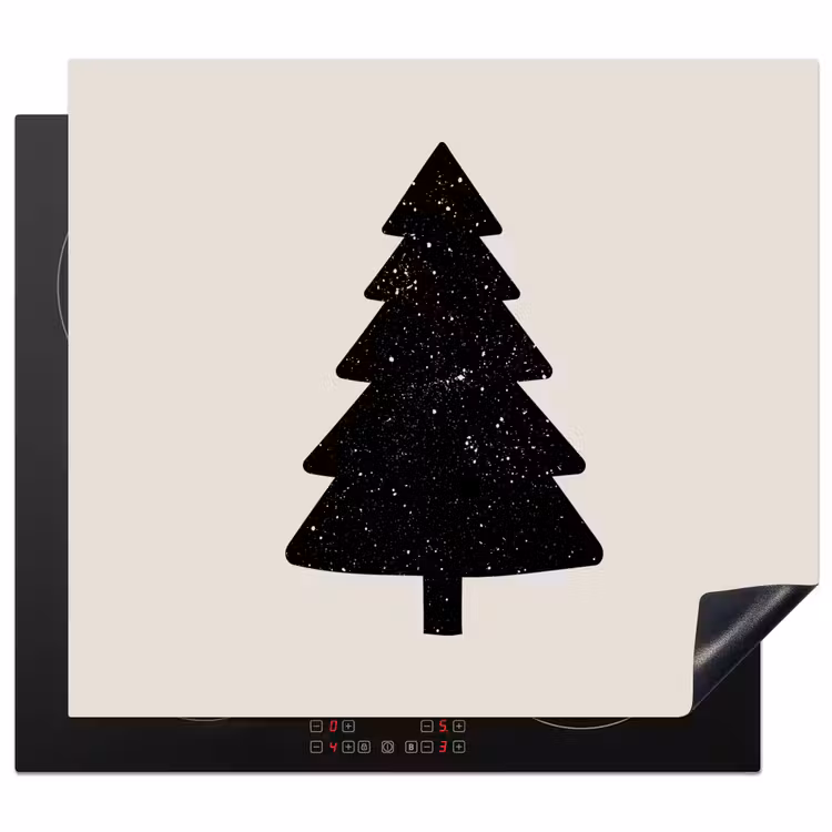 Protector de inducción - Albero di Natale - Nero - Vacanze - Beige — 1