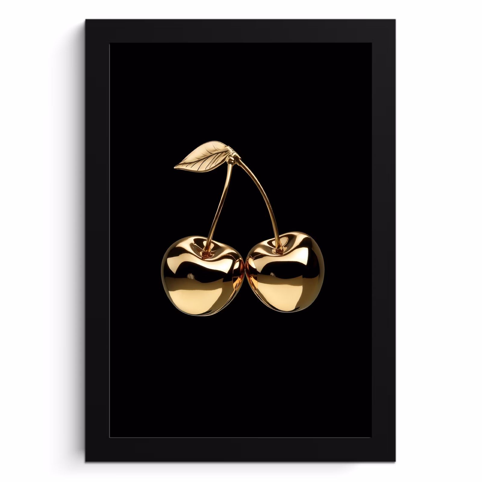 Cuadros enmarcados - Cerezo - Negro - Oro - Cromo — 1